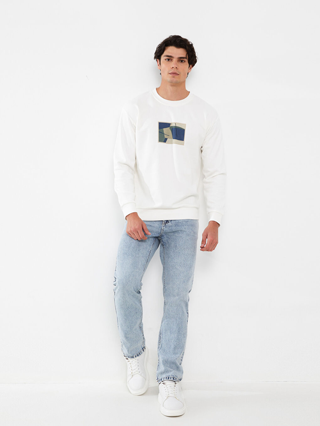 ерлерге арналған 700 тік пішім джинс шалбар-2