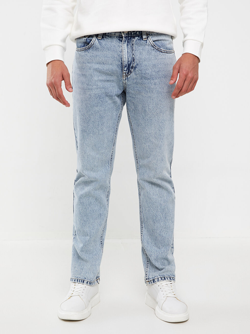 ерлерге арналған 700 тік пішім джинс шалбар-3