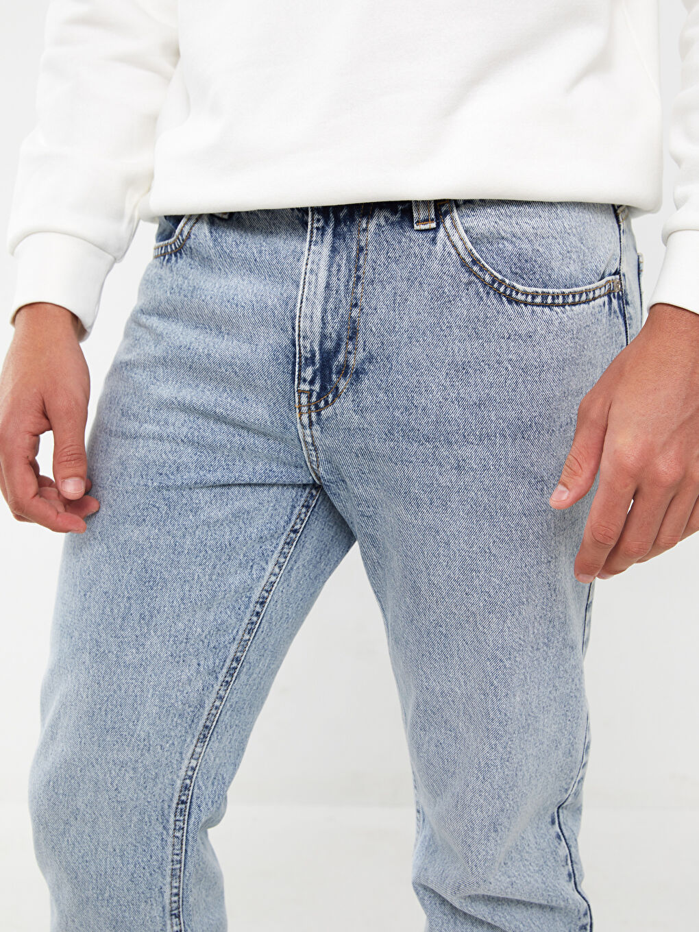 ерлерге арналған 700 тік пішім джинс шалбар-5