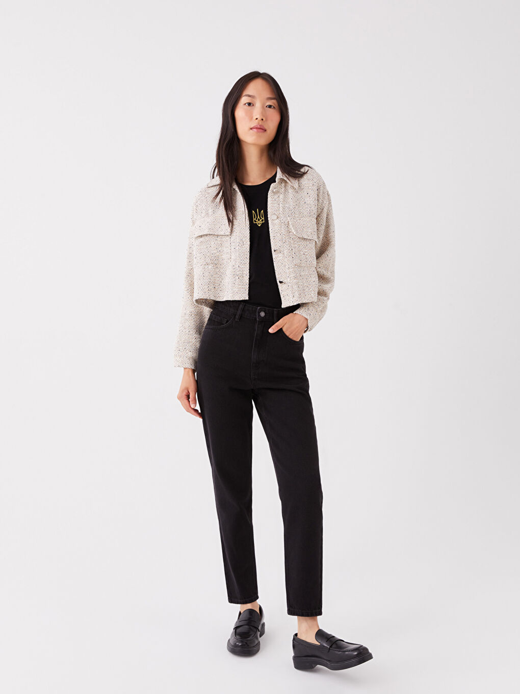 LCW Jeans Mom Fit Women's Jeans -W3AV69Z8-327