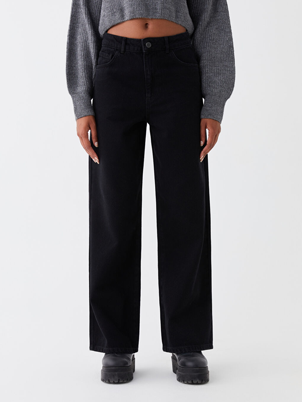 LCW Jeans Wideleg Women's Jeans -W3AV85Z8-327