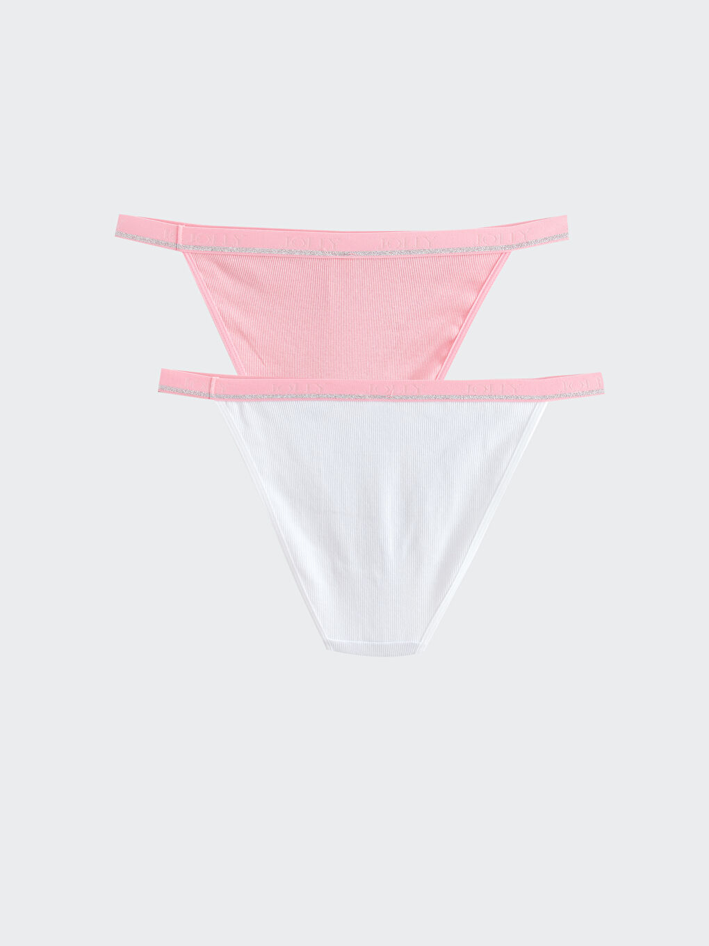 LCW Young Pembe Düz Bikini Külot 2'li Paket - 1