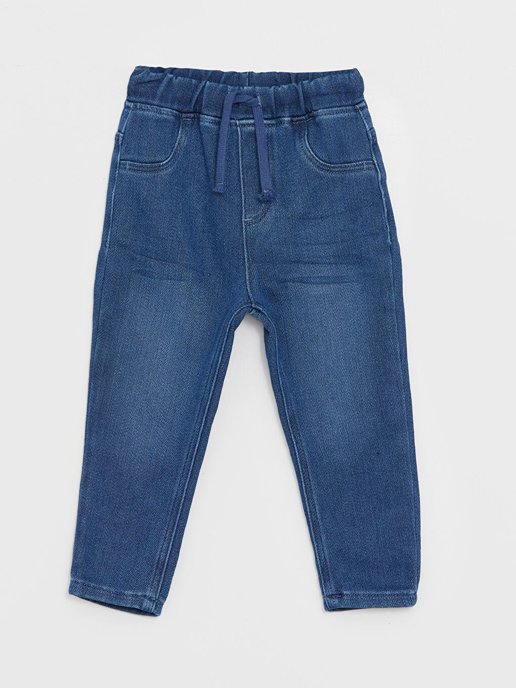 LCW baby Orta İndigo Rodeo Beli Lastikli Basic Erkek Bebek Jean Pantolon - 1