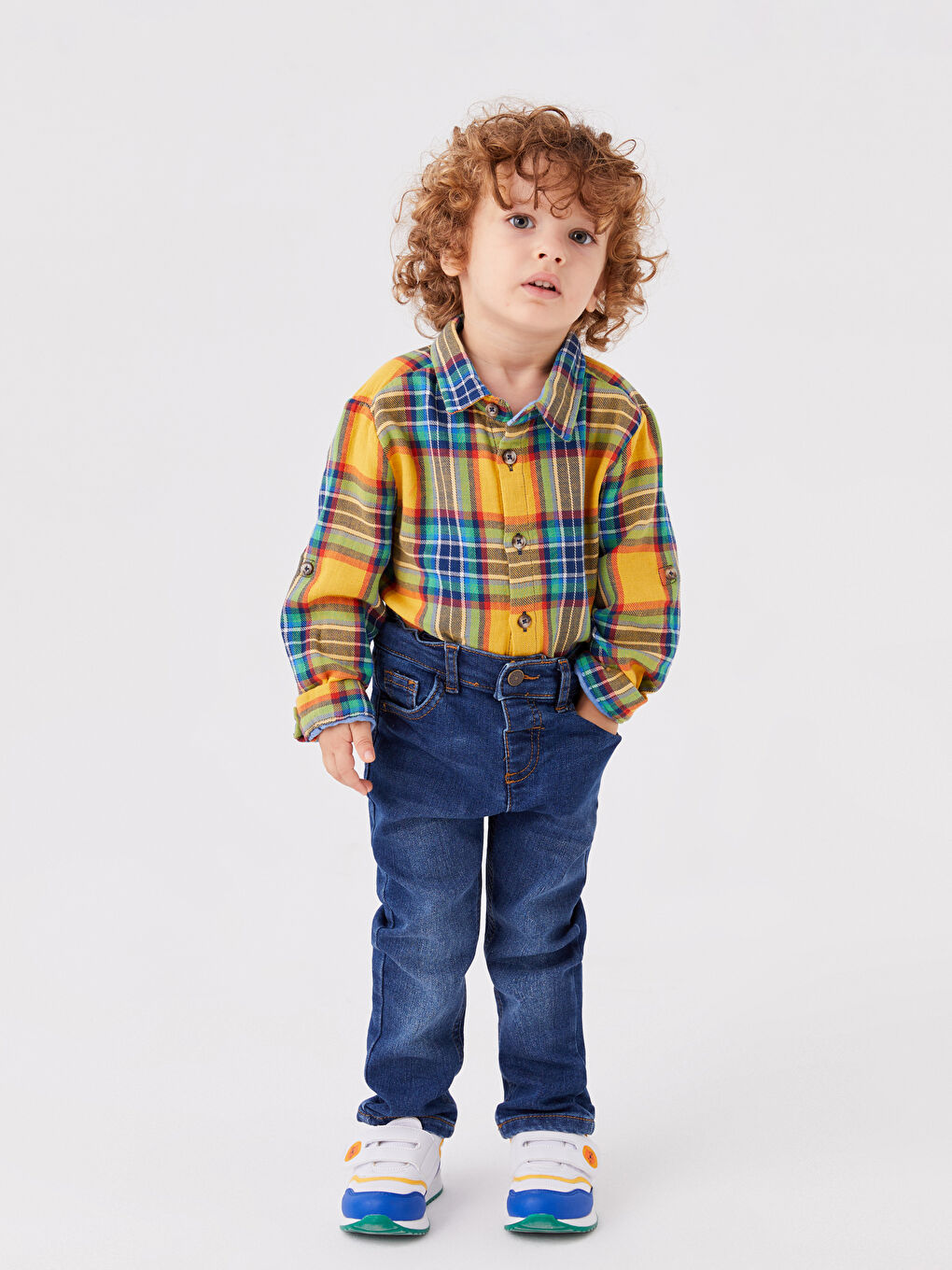 LCW baby Orta İndigo Rodeo Basic Erkek Bebek Jean Pantolon