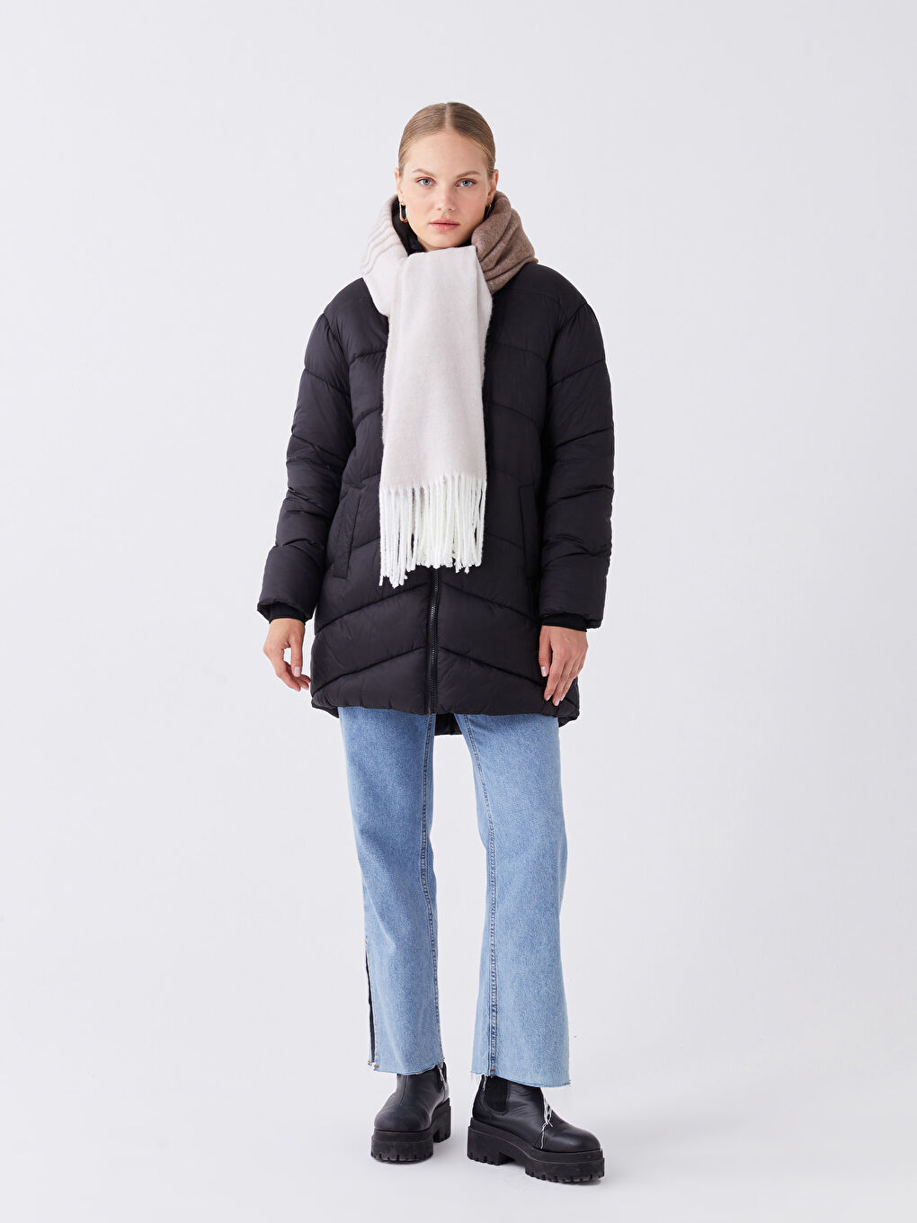Color Block Women's Scarf-1