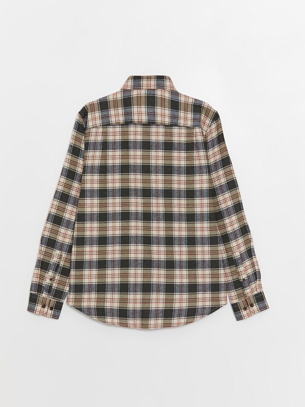 LCWAIKIKI Classic Regular Fit Long Sleeve Plaid Gabardine Men's Shirt -W3AY69Z8-LMU