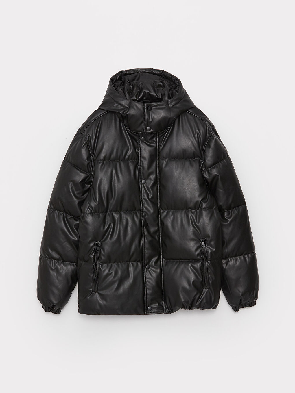Relaxed Fit Hooded Men's Puffer Coat-5