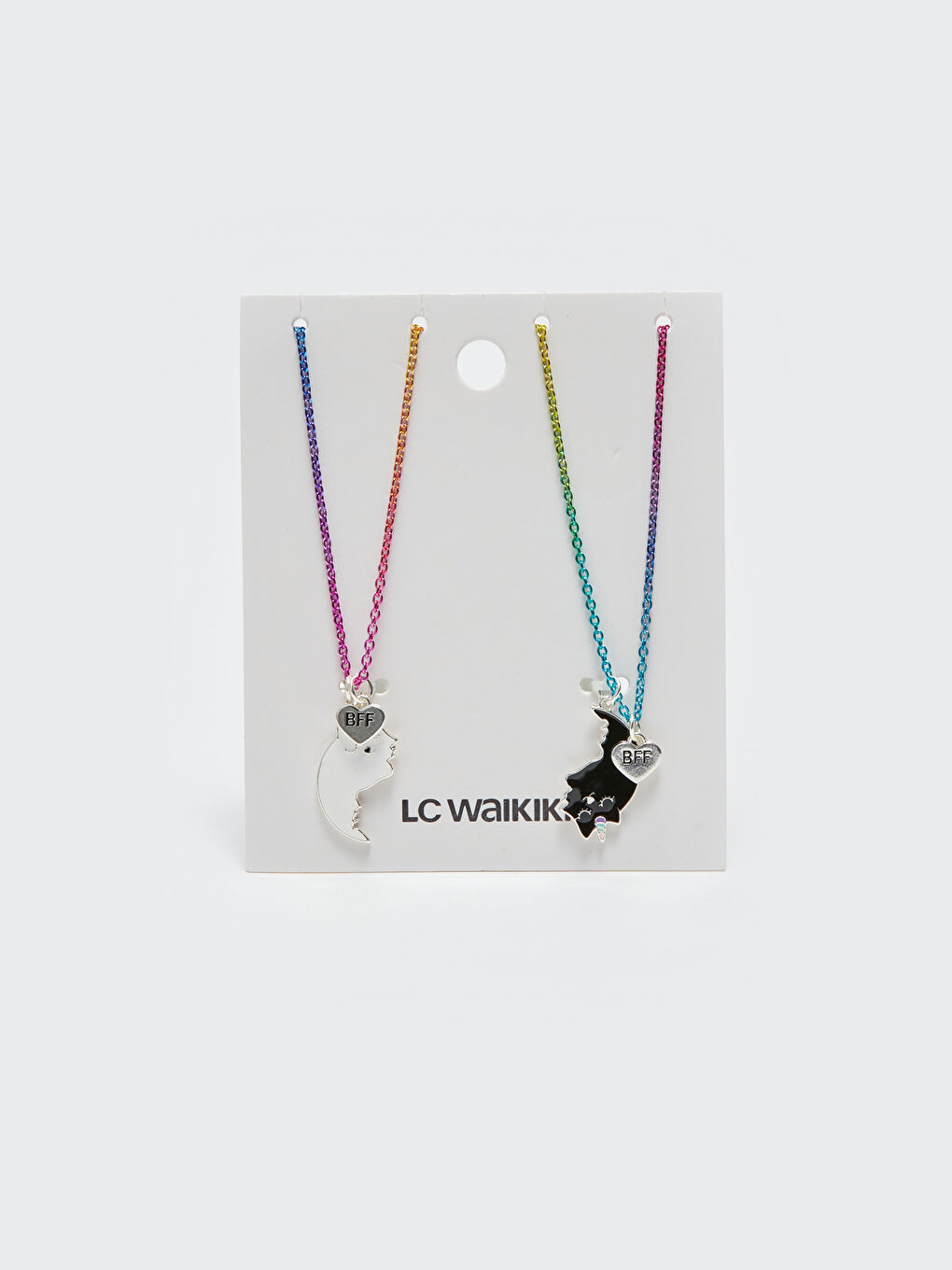 Karışık Desenli Kız Çocuk Kolye 2'li