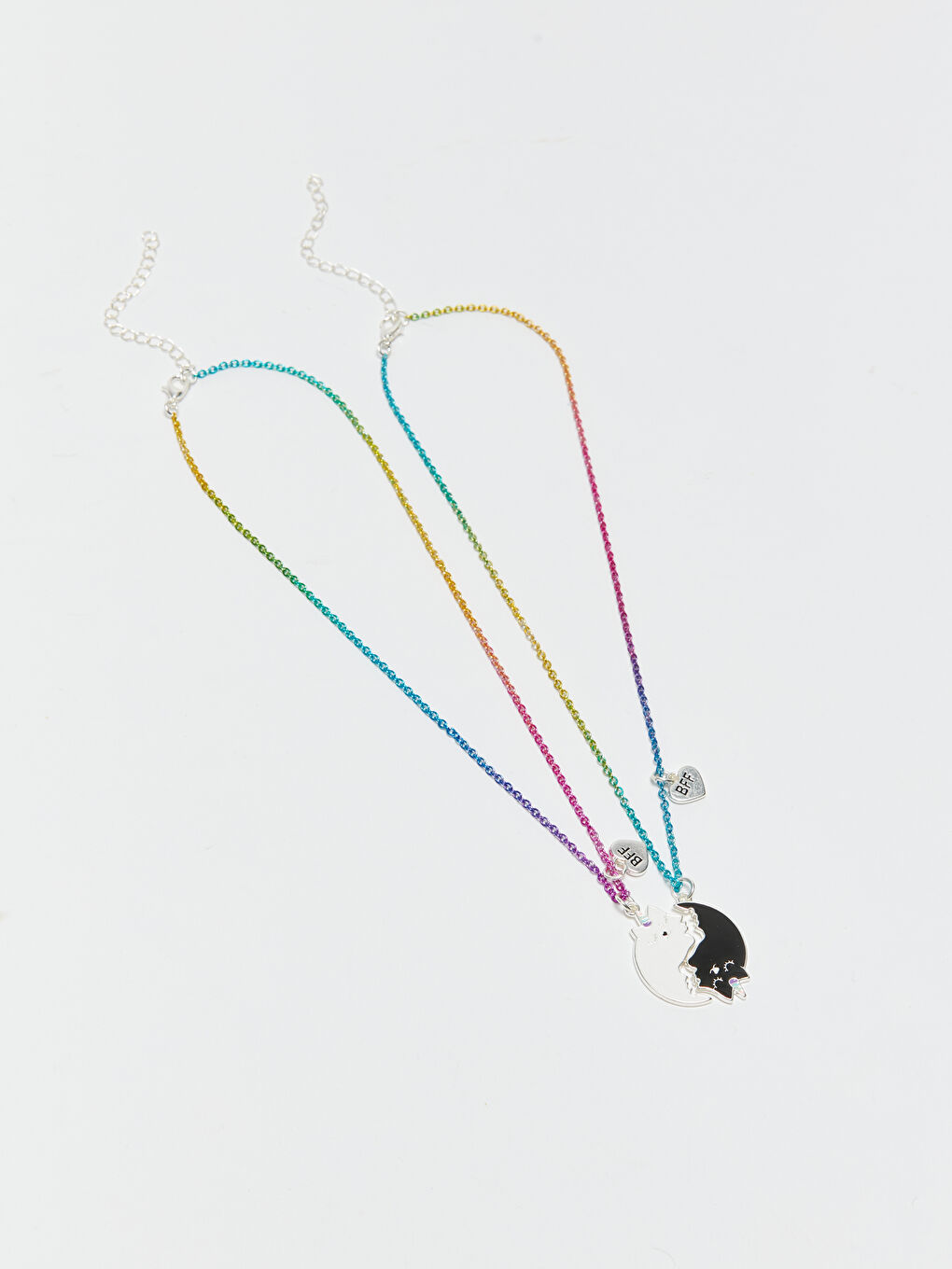 Karışık Desenli Kız Çocuk Kolye 2'li-3