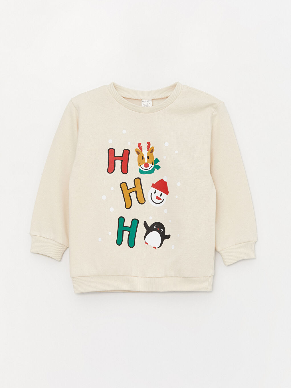 LCW baby Crew Neck Printed Long Sleeve Baby Boy Sweatshirt 2-pack -W3BA35Z1-FWM