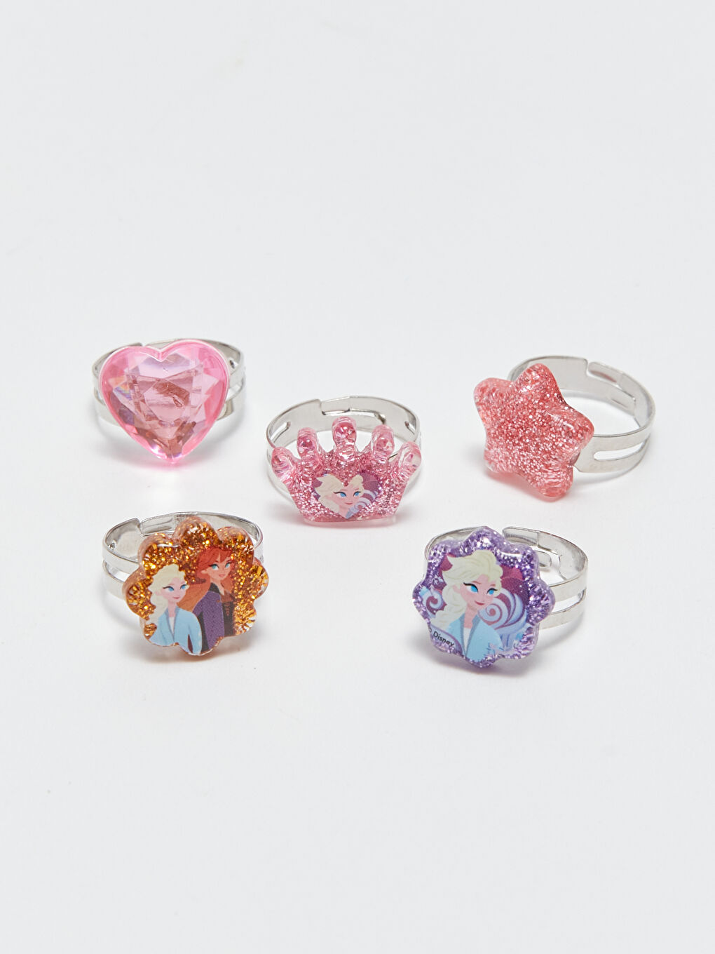 Karışık Kız Çocuk Frozen Yüzük Seti 5'li-1