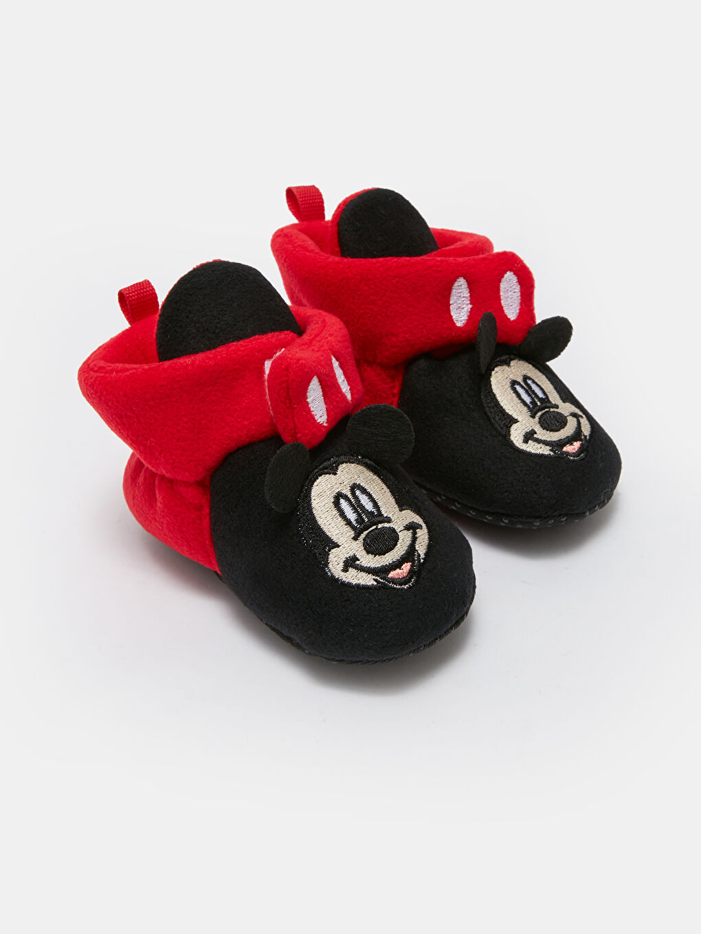 LCW STEPS Siyah Mickey Mouse Baskılı Erkek Bebek Yürüme Öncesi Ayakkabı