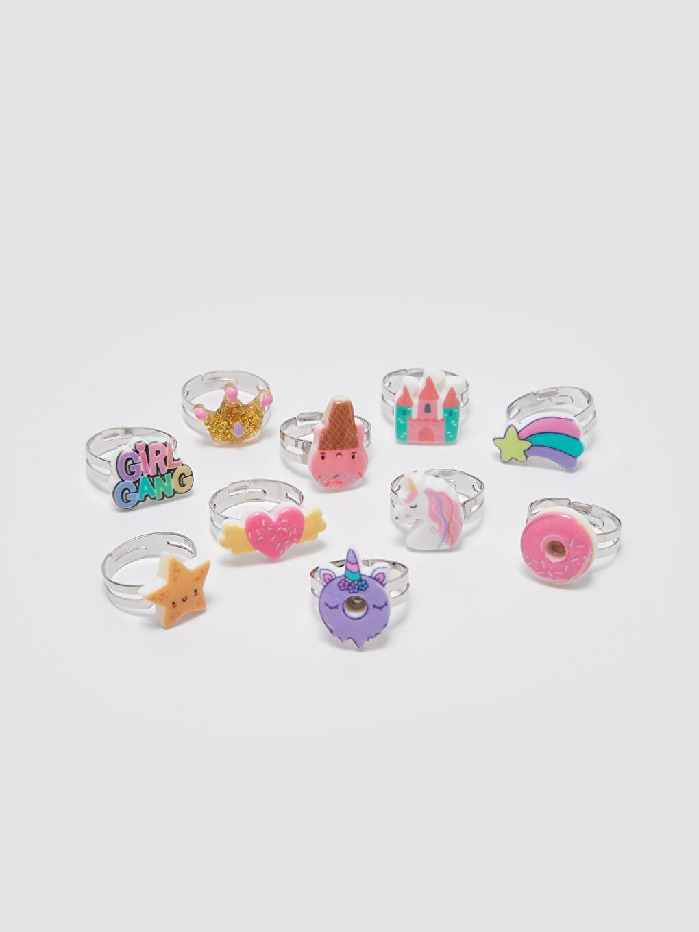 Set de Inele pentru Fetițe, Pachet de 10-1