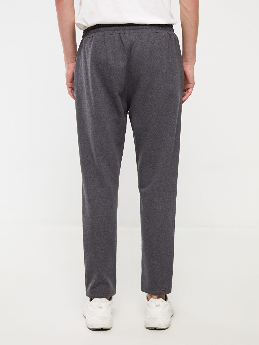 Antrasit Slim Fit Erkek Kalın Eşofman Altı-8