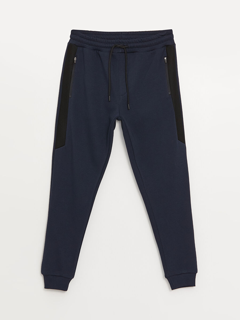 Lacivert Slim Fit Erkek Kalın Jogger Eşofman Altı-5