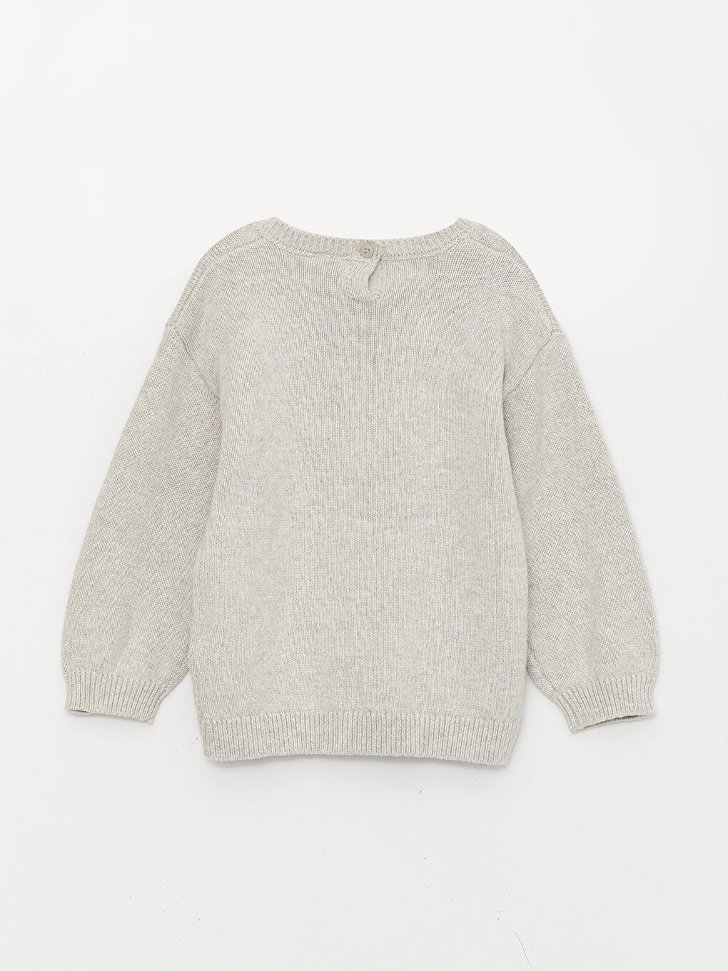 LCW baby Crew Neck Embroidery Detailed Baby Girl Knitwear Sweater -W3BB59Z1-V44