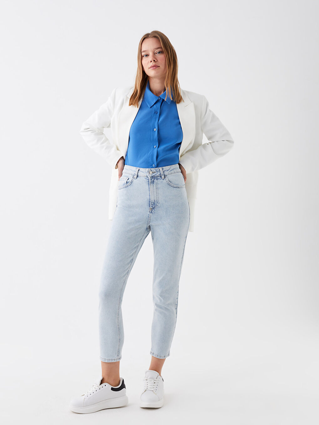 Jean Coupe Maman pour Femmes-1