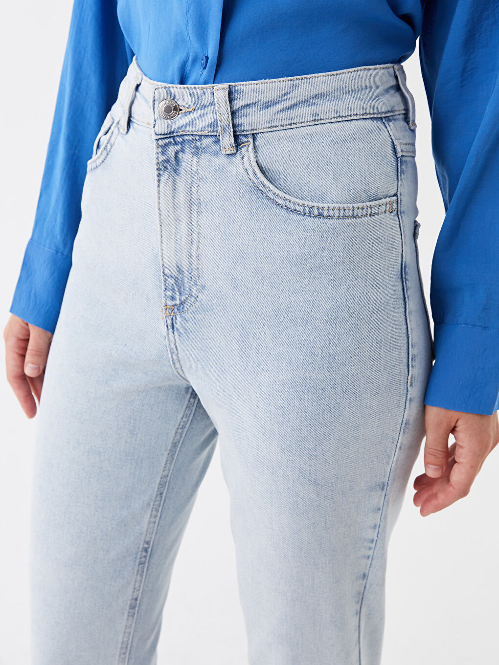 Jean Coupe Maman pour Femmes-4