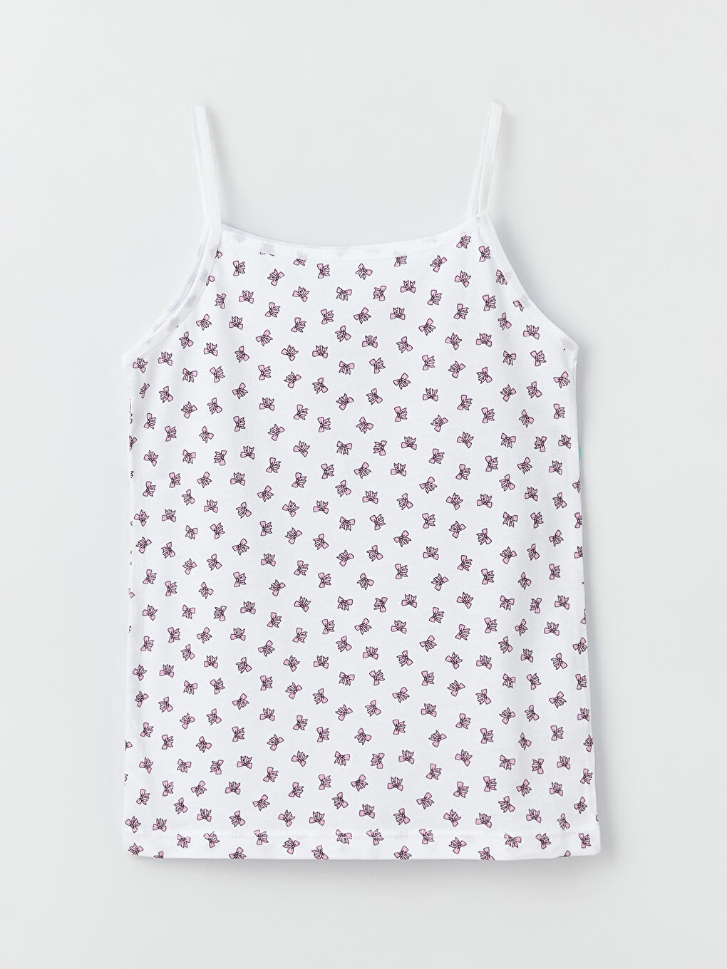 LCW Kids Square Collar Printed Strappy Girls' Vest 2 Pack -W3BC39Z4-QWN