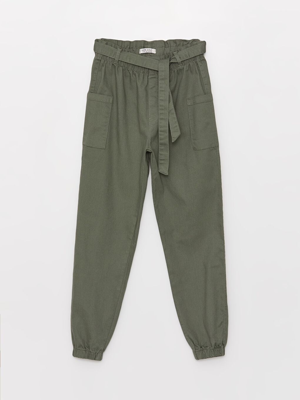 Elastic Waist Girl Jogger Trousers-2