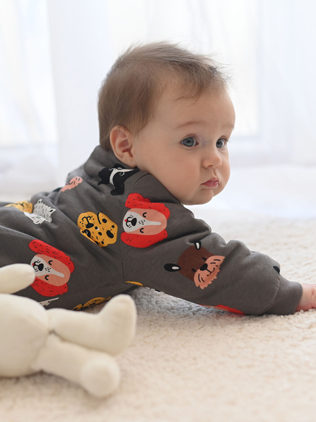 Antrasit 1 Tog Elyaflı Erkek Bebek Uyku Tulumu-2