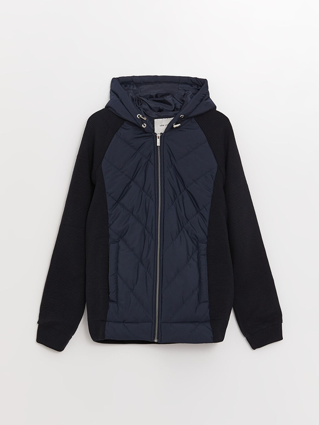 Slim Fit Hooded Men's Tricot Coat-5