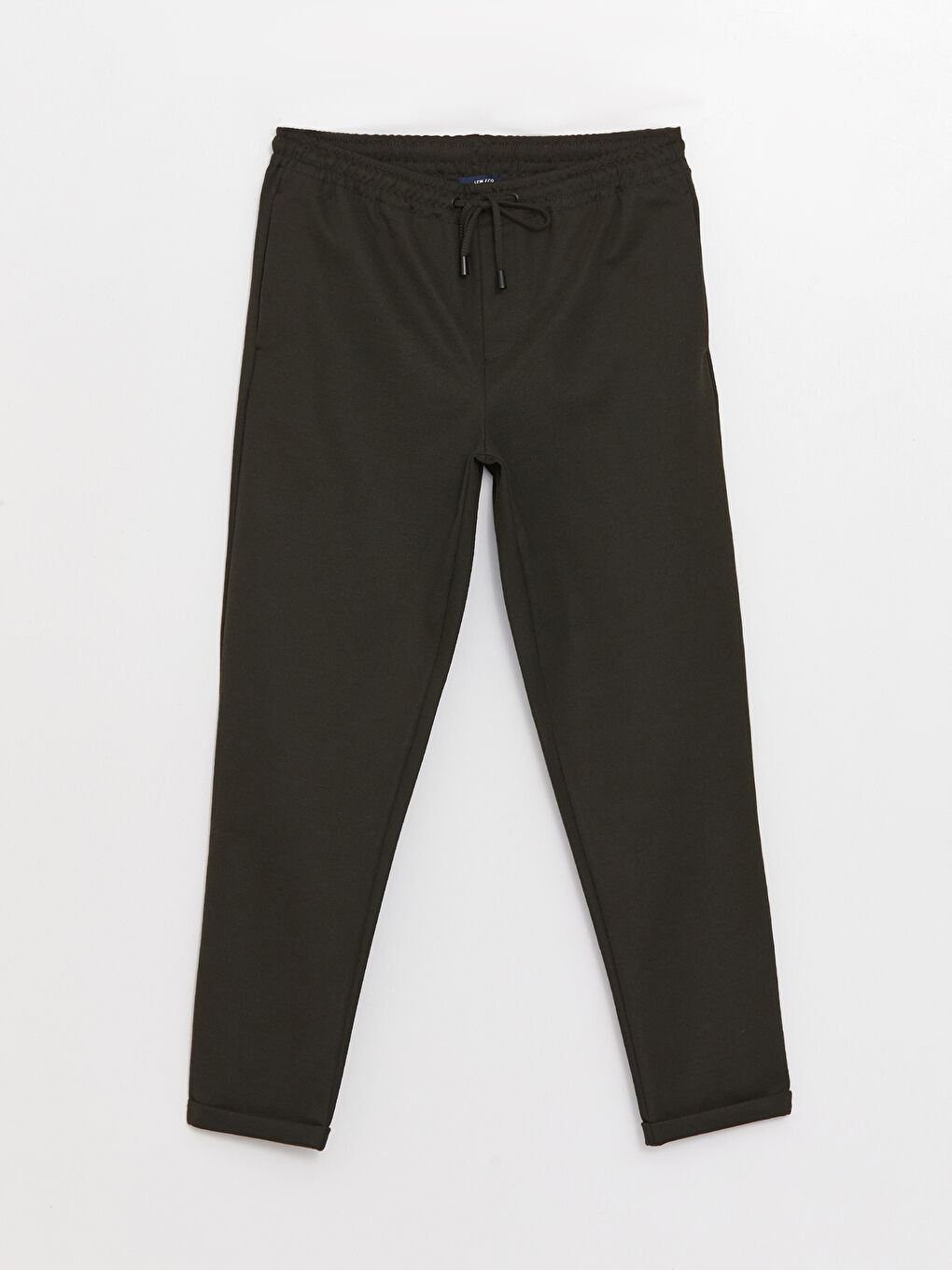 Haki Dar Kalıp Erkek Chino Pantolon-5