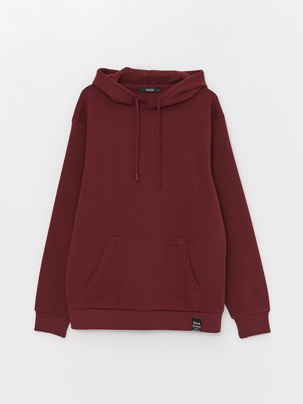 XSIDE Bordo Uzun Kollu Erkek Hoodie - 5