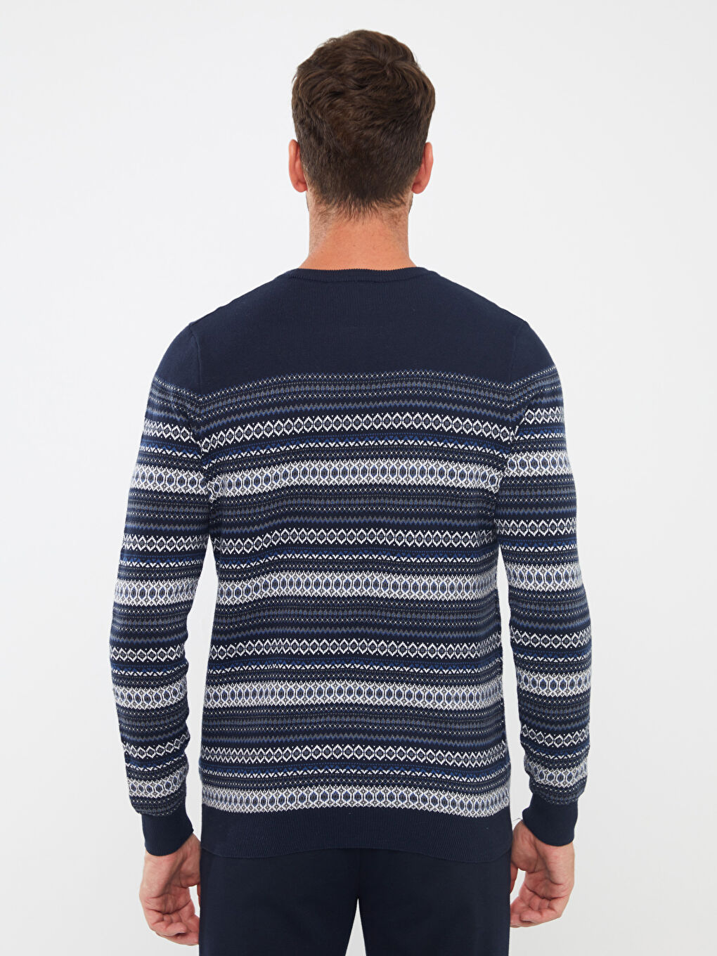 LCWAIKIKI Classic Rundhalsausschnitt Langarm Herren Strickpullover -W3BE00Z8-RFH