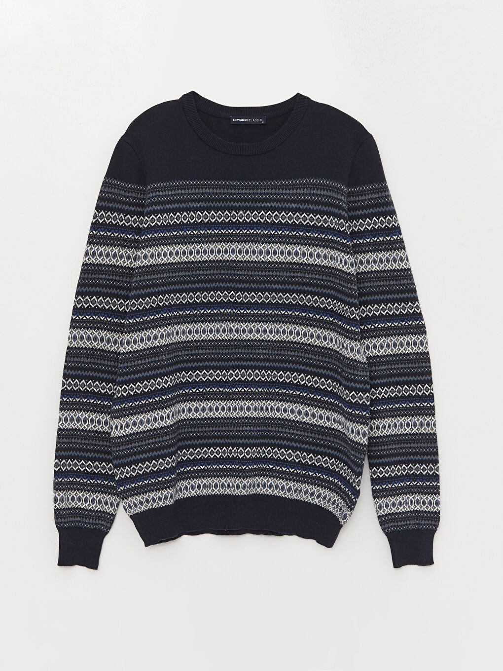 LCWAIKIKI Classic Rundhalsausschnitt Langarm Herren Strickpullover -W3BE00Z8-RFH