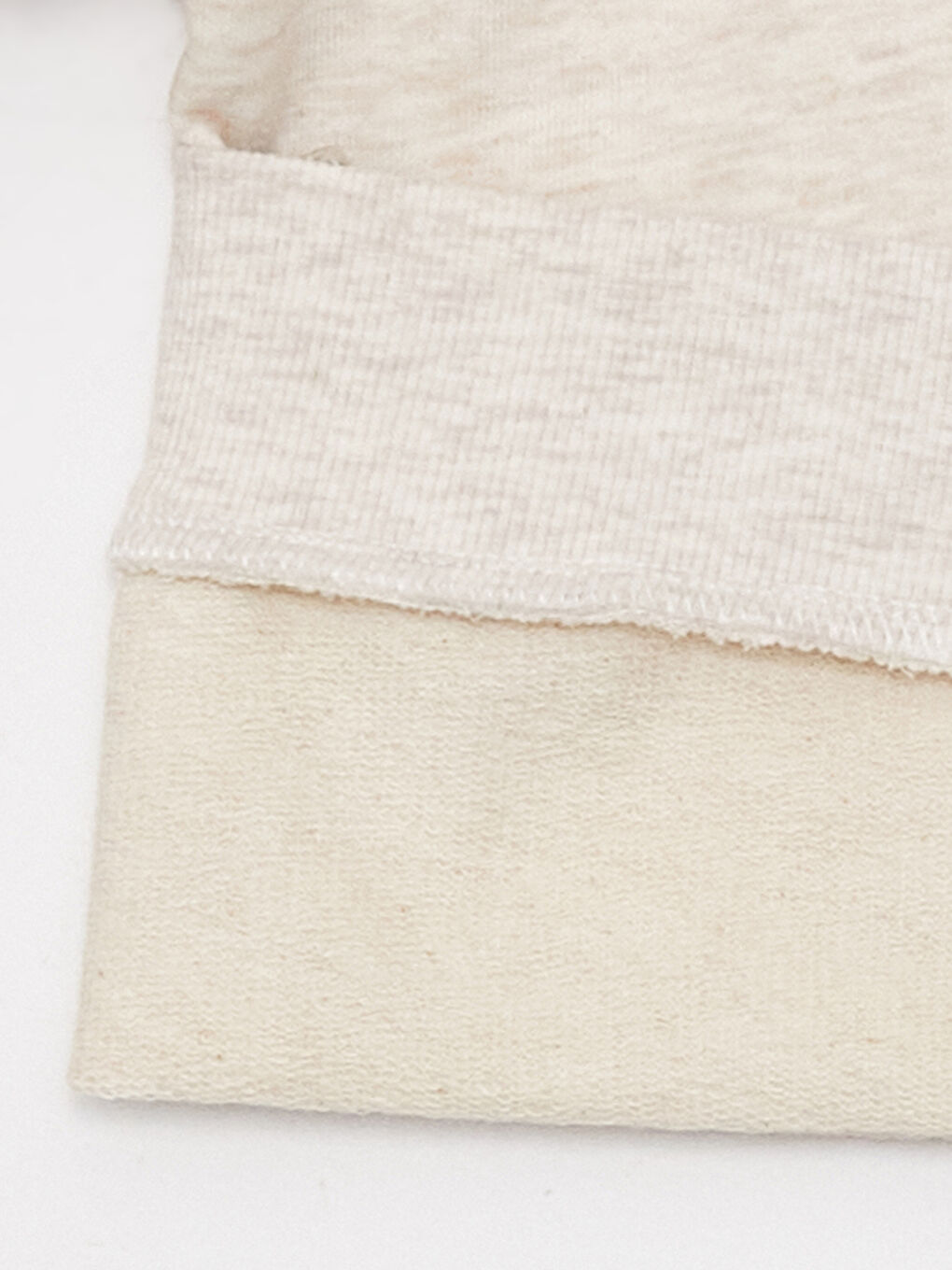 Ekru Bisiklet Yaka Baskılı Uzun Kollu Kız Çocuk Sweatshirt ve Tayt-5