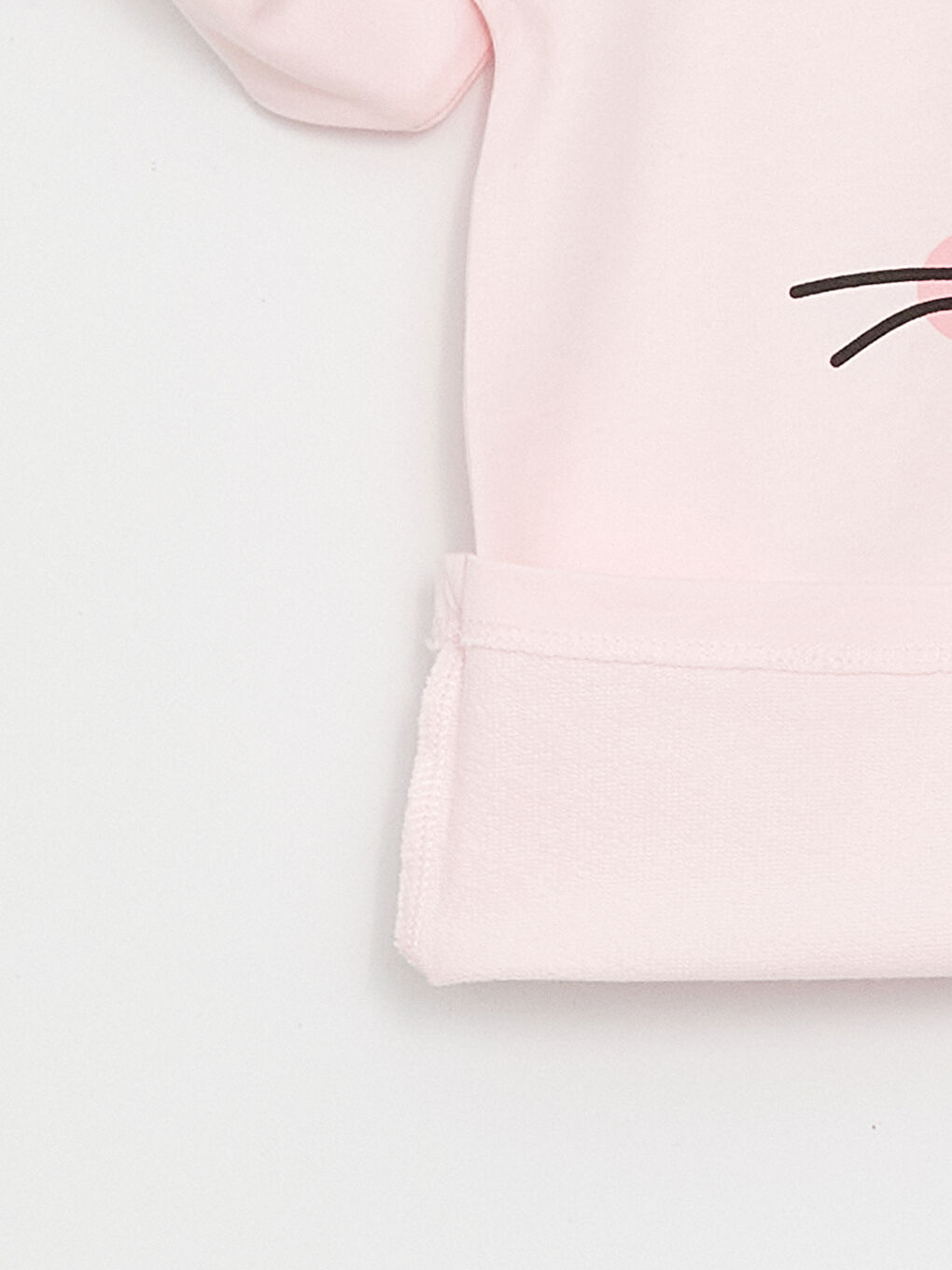 Pembe Bisiklet Yaka Baskılı Uzun Kollu Kız Çocuk Pijama Takımı-3