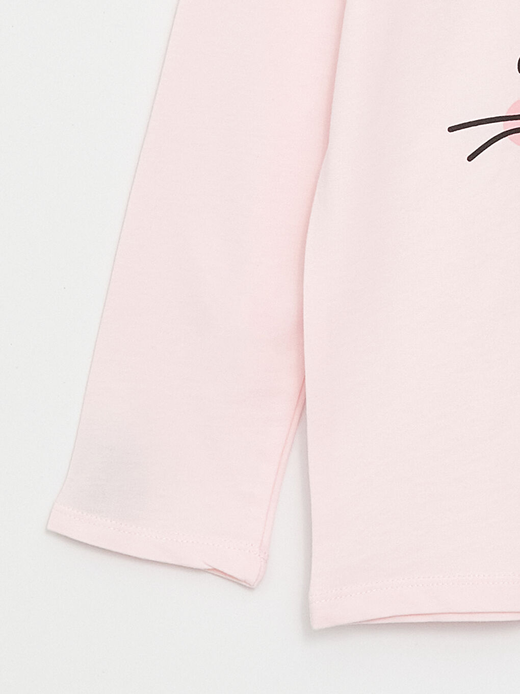 Pembe Bisiklet Yaka Baskılı Uzun Kollu Kız Çocuk Pijama Takımı-6