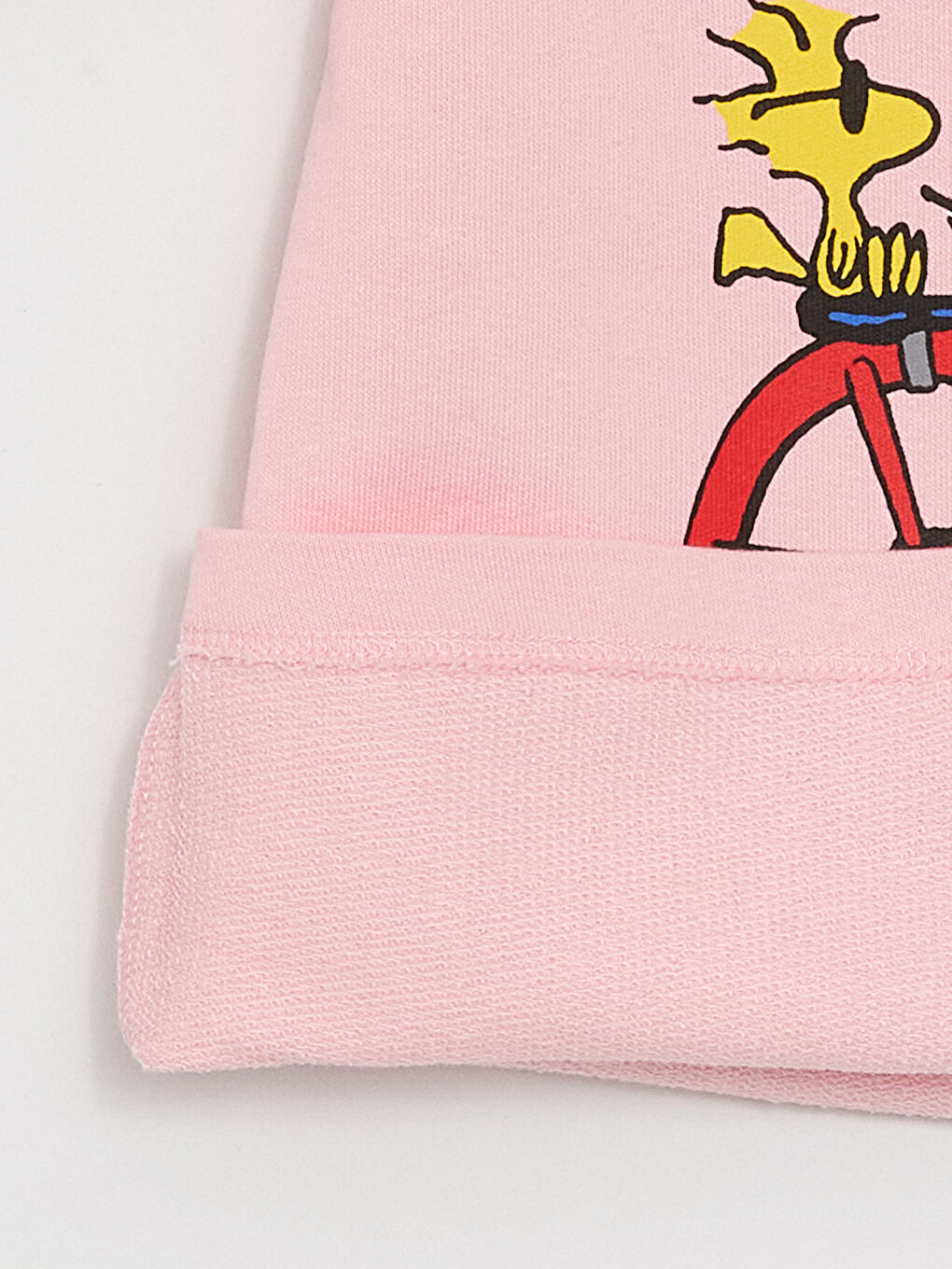 LCW Kids Pembe Bisiklet Yaka Snoopy Baskılı Uzun Kollu Kız Çocuk Pijama Takımı - 5