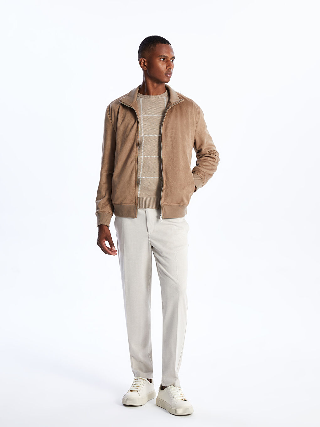 Bej Slim Fit Erkek Pantolon