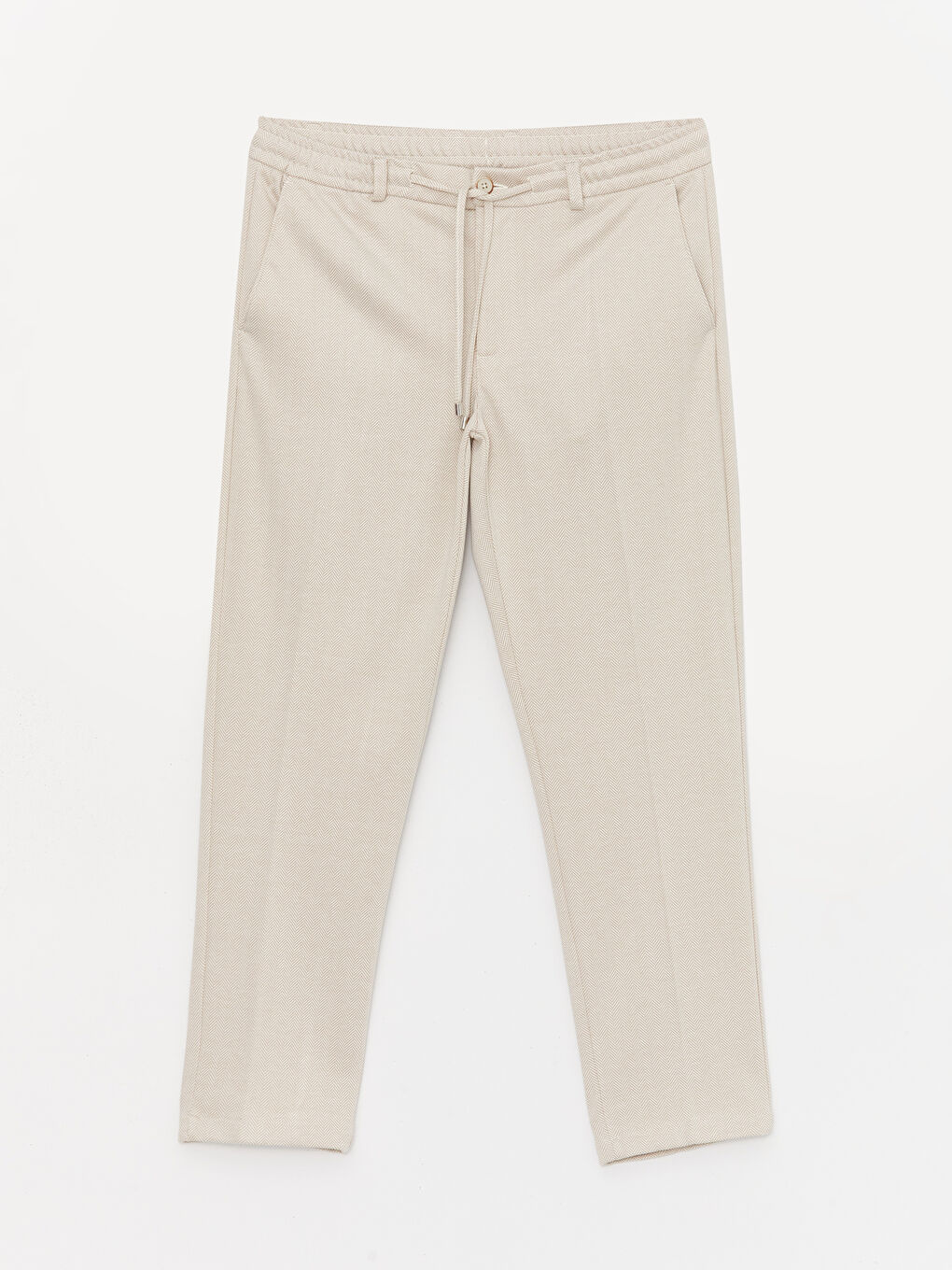 Bej Slim Fit Erkek Pantolon-5