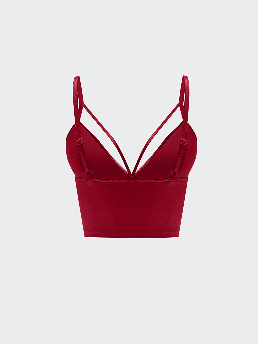 LCW DREAM Açık Mürdüm Balenli Dolgusuz Düz Bralet - 1