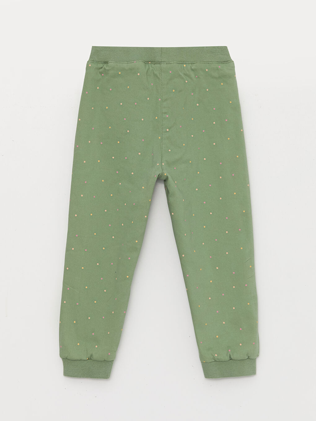 LCW baby Elasticated Waist Printed Baby Girls' Trousers -W3BF83Z1-LS6