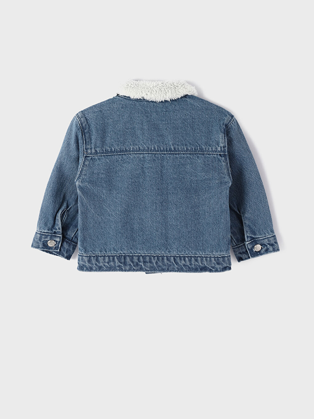Veste en Jean à Col de Chemise pour Filles-1