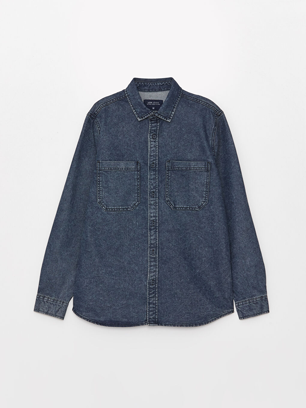 LCW Jeans Regular Fit Long Sleeve Men's Denim Shirt -W3BF85Z8-H45
