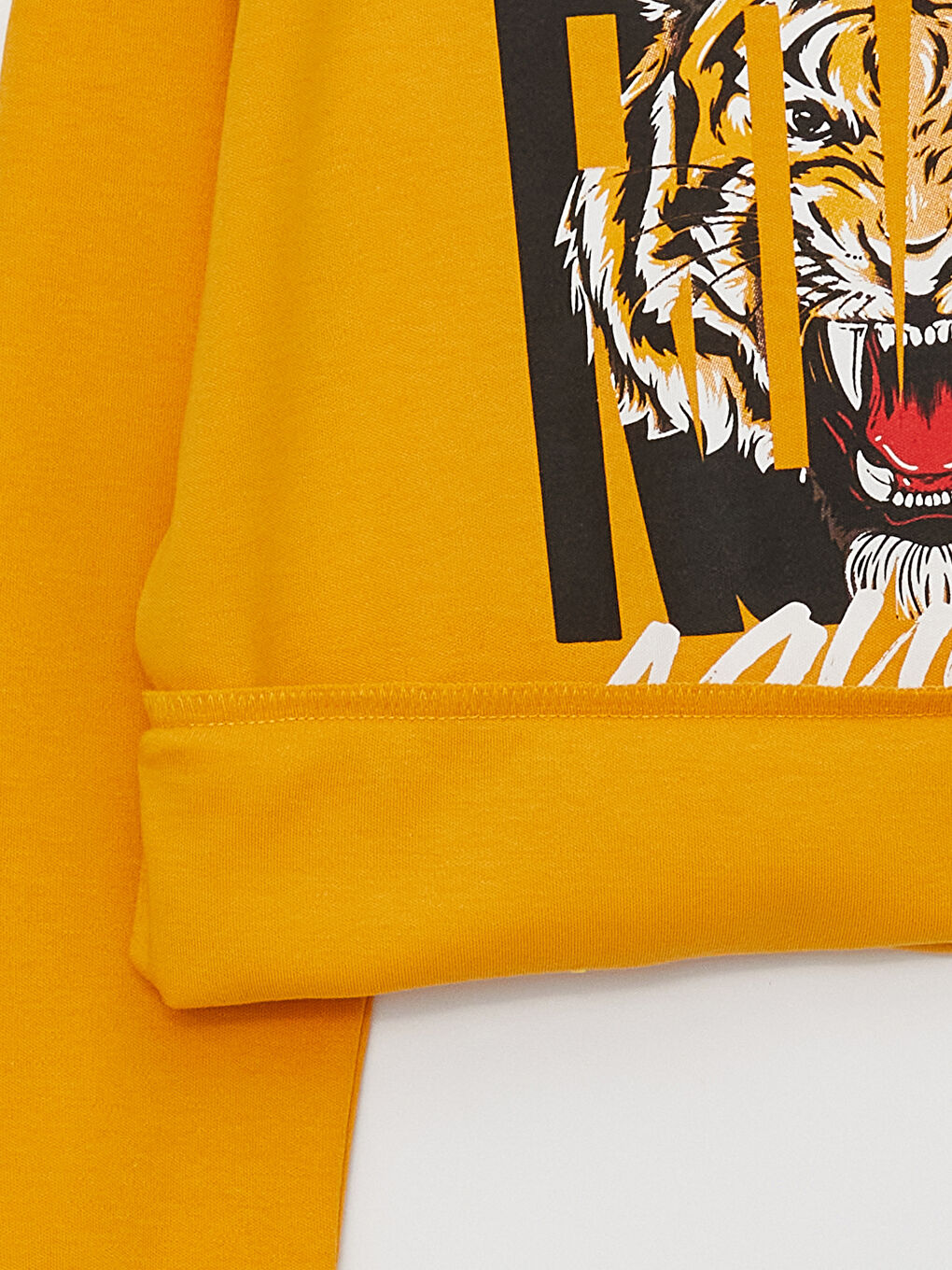 Crew Neck Printed Long Sleeve Boys' T-Shirt-1