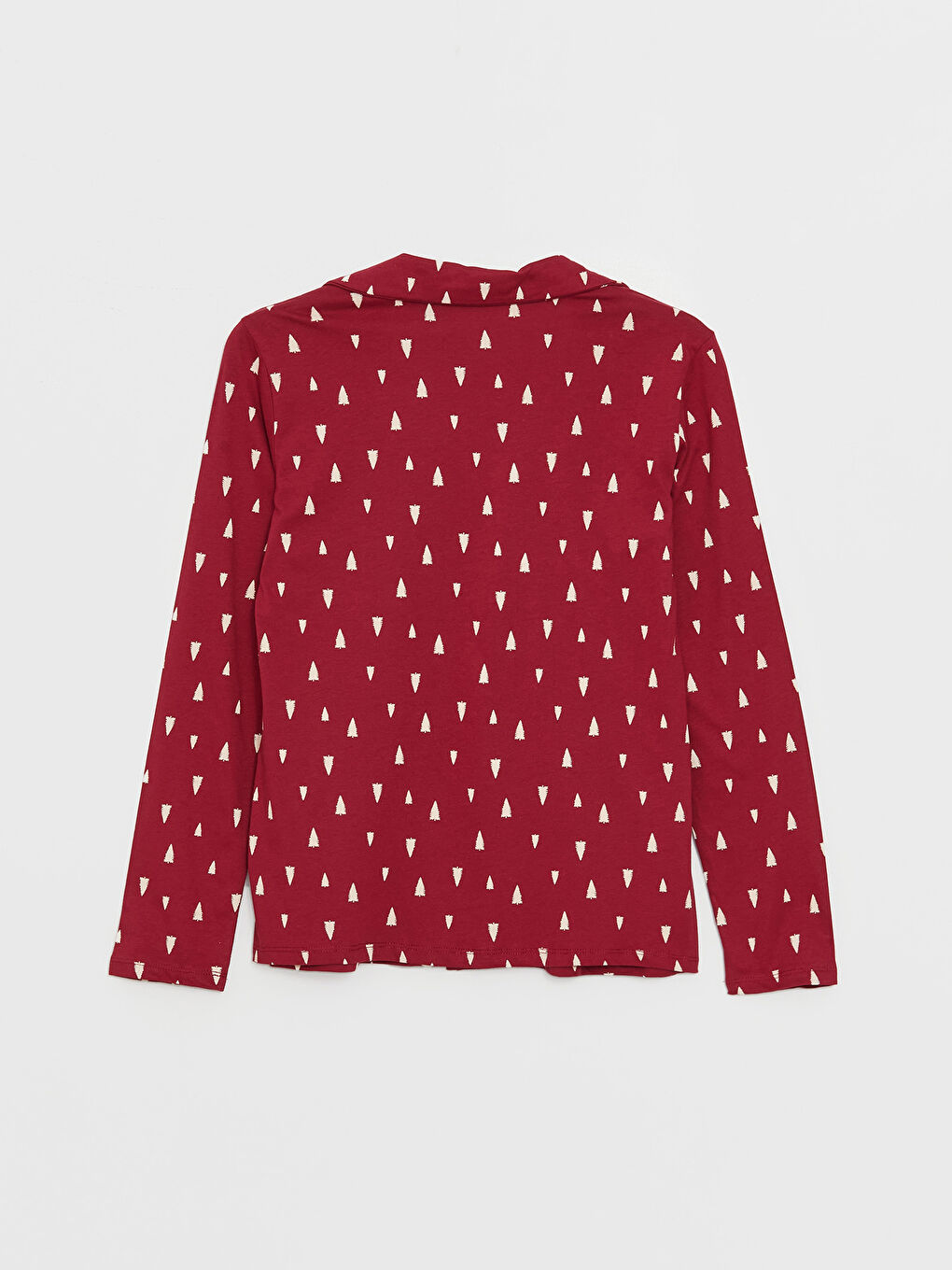 Set de Pijama pentru Femei cu Guler de Cămașă și Model-5