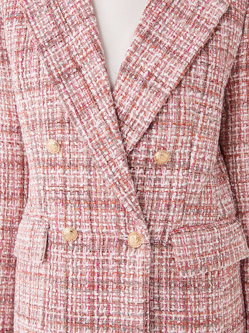 Patterned Long Sleeve Women's Blazer Jacket-3