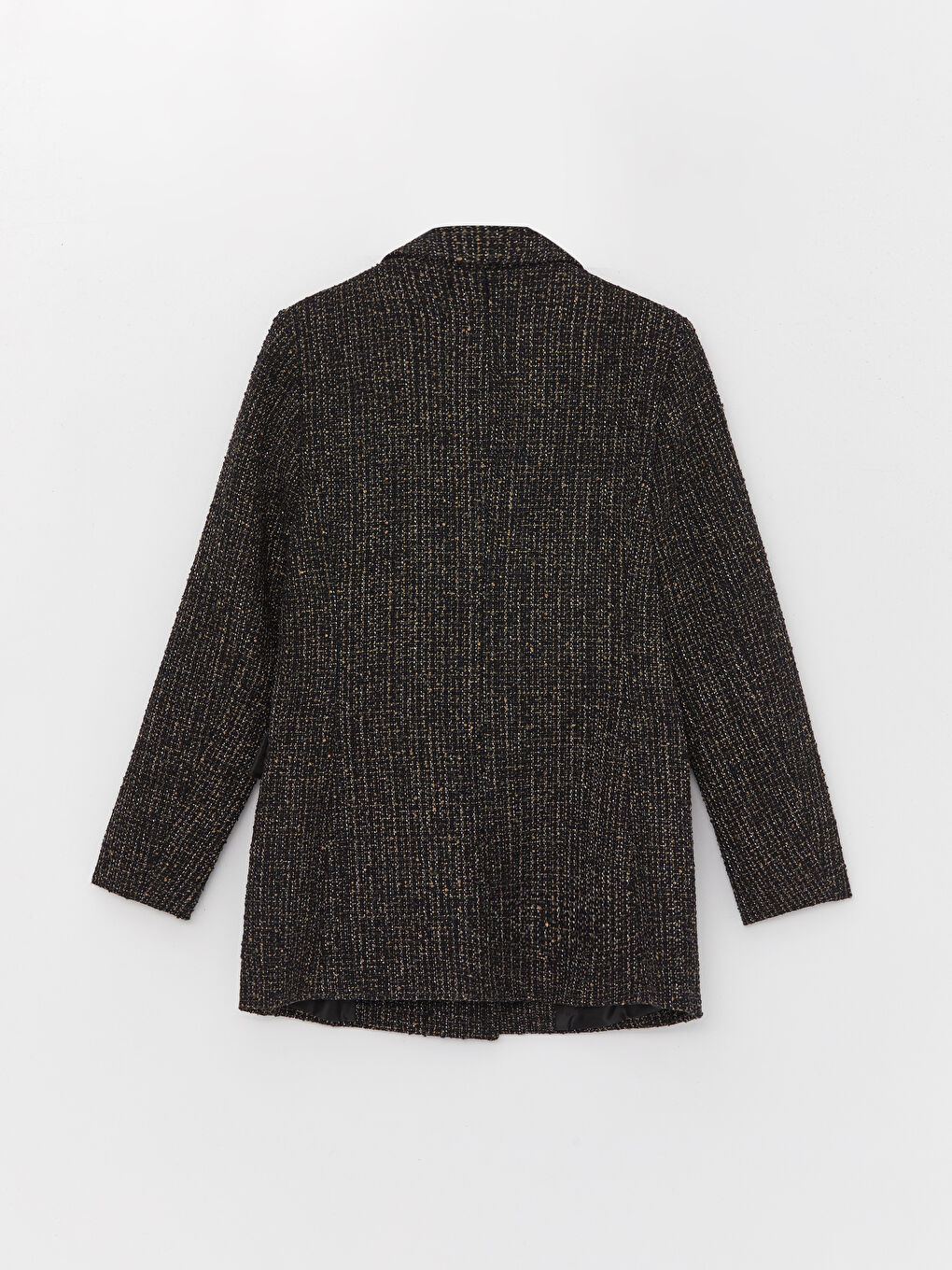 Desenli Uzun Kollu Kadın Blazer Ceket-6