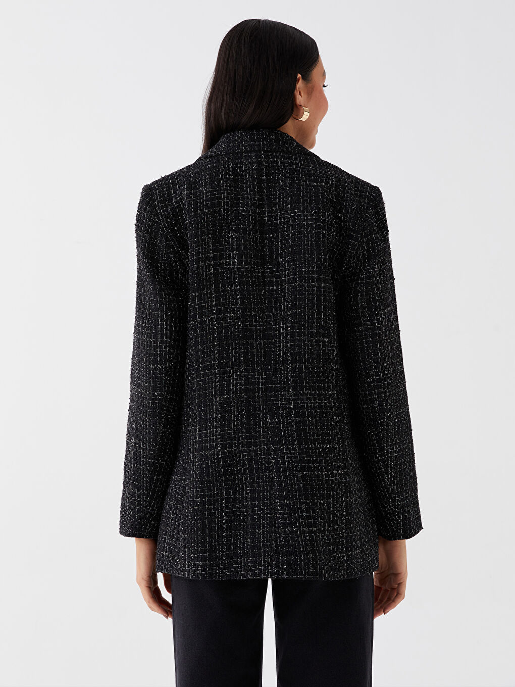 Sacou Blazer Pentru Femei Cu Mânecă Lungă și Model-4