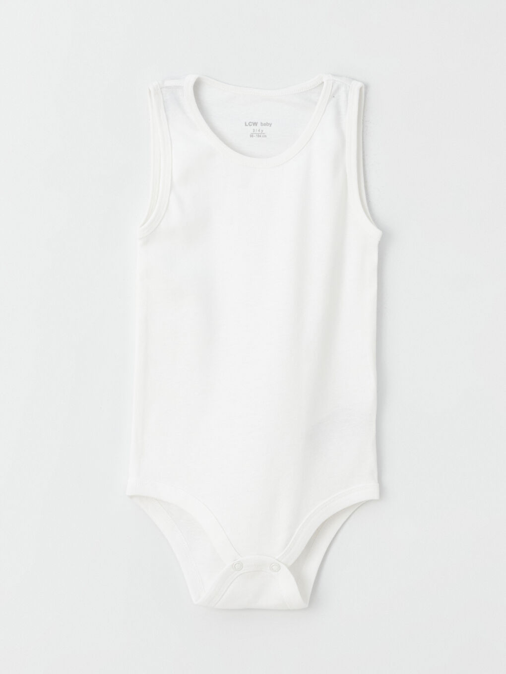 بدلة جسم أولاد رضع بياقة دائرية سادة بمجموعتين-1