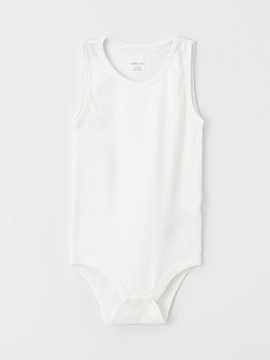 بدلة جسم أولاد رضع بياقة دائرية سادة بمجموعتين-2