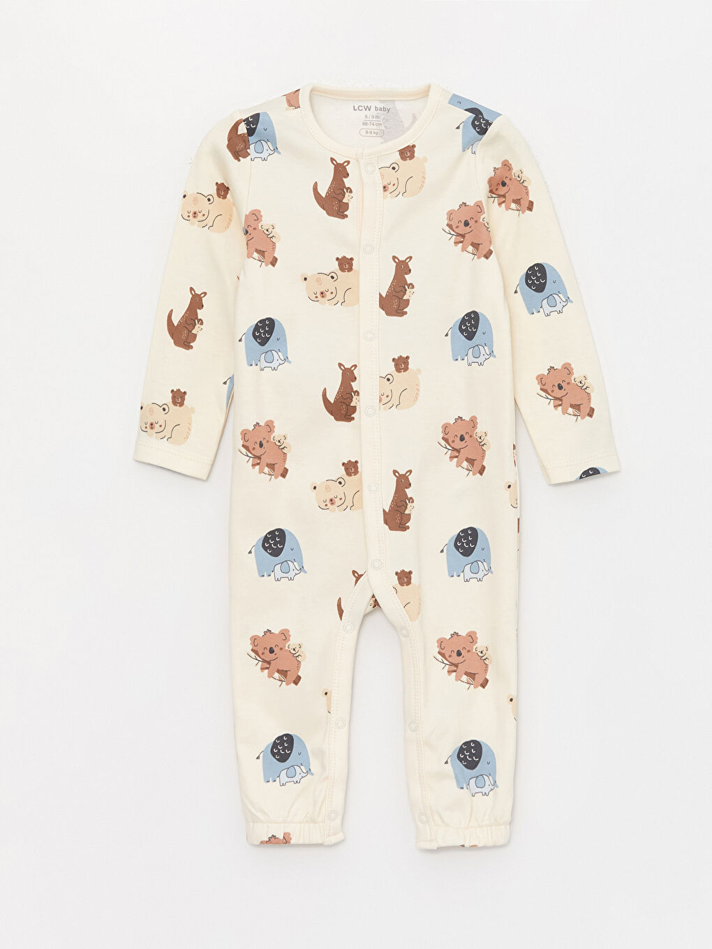 Crew Neck Long Sleeve Baby Boys Jumpsuit 2 Pack-5