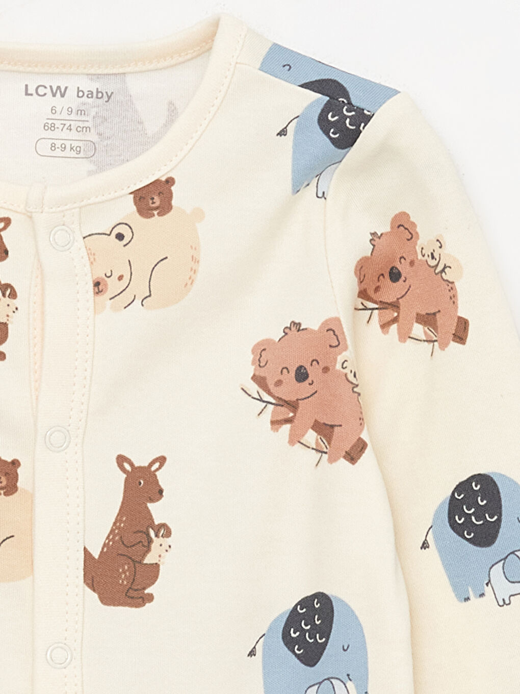 Crew Neck Long Sleeve Baby Boys Jumpsuit 2 Pack-6