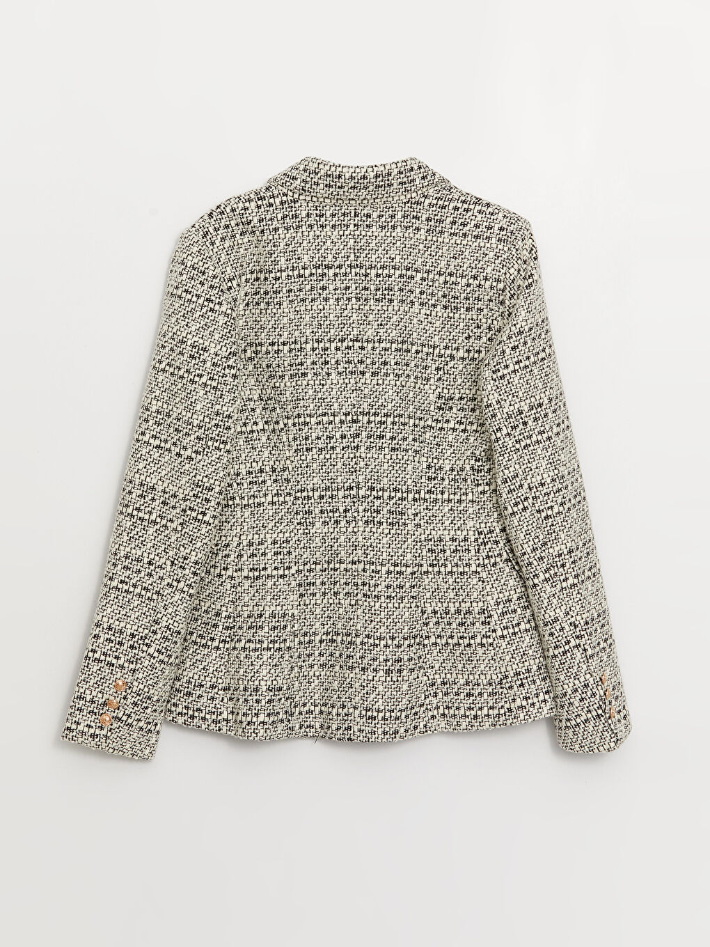 LC Waikiki Plaid Long Sleeve Tweed Women's Blazer Jacket -W3BI81Z8-LKX